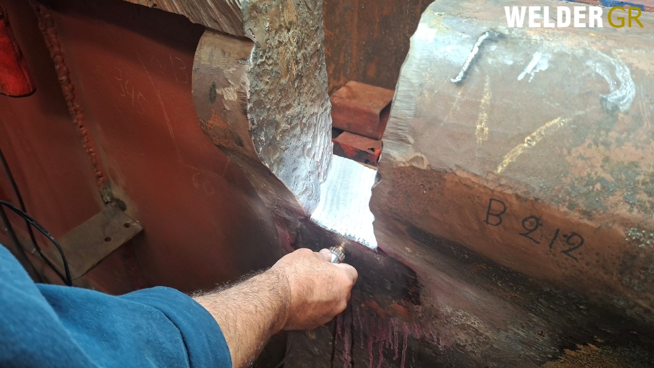 Ship Rudder Repair Advanced Welding, PWHT & NDT  WELDER.GR